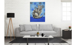 Авторская картина Кот с языком Авторская картина Кот с языком