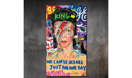 Картина с неоном David Bowie