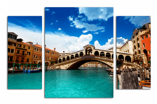 Модульная картина Венеция мост Риальто